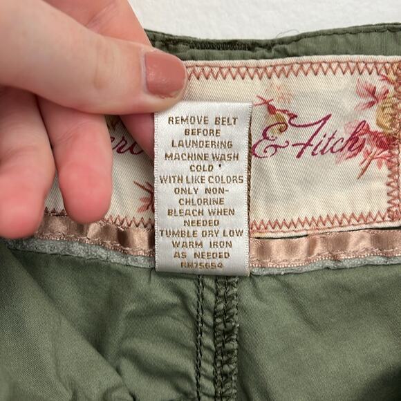 Vintage Y2K Abercrombie & Fitch Cargo Pockets Utility Jogger Baggy Pants Size 8 - Picture 14 of 15